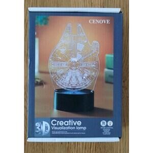 Creative 3D Lamp: Star Wars - Grogu - Death Star - Millennium Falcon - R2D2